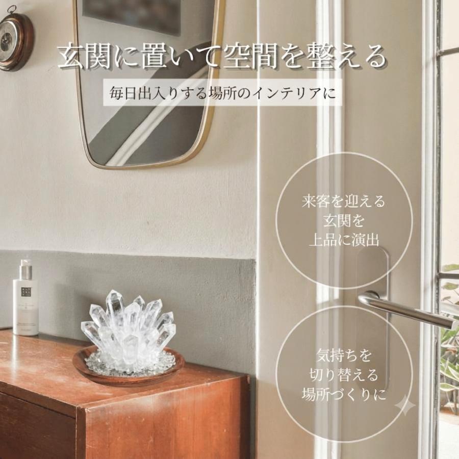 Longsafe パワーストーン 水晶 クラスター クリスタル 原石 浄化用 魔
