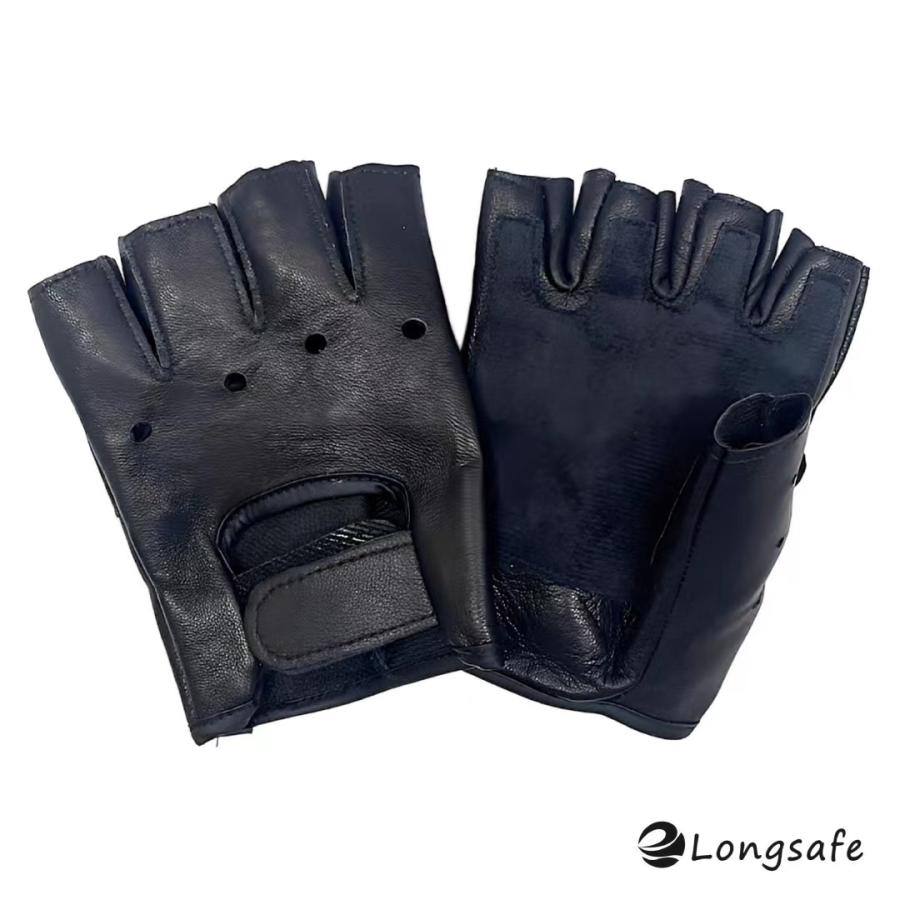 革 レザー グローブ ドライビンググローブ 半指 指なし 手袋 メンズ