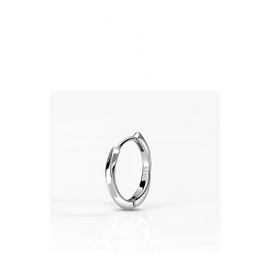 フープピアス シルバー 925 メンズ 小さめ 金属アレルギー対応 リング