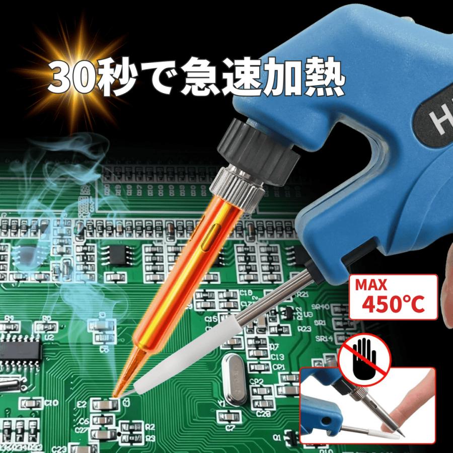 Longsafe マキタ 互換 はんだごて 充電式 はんだ線 セット ハンダゴテ 