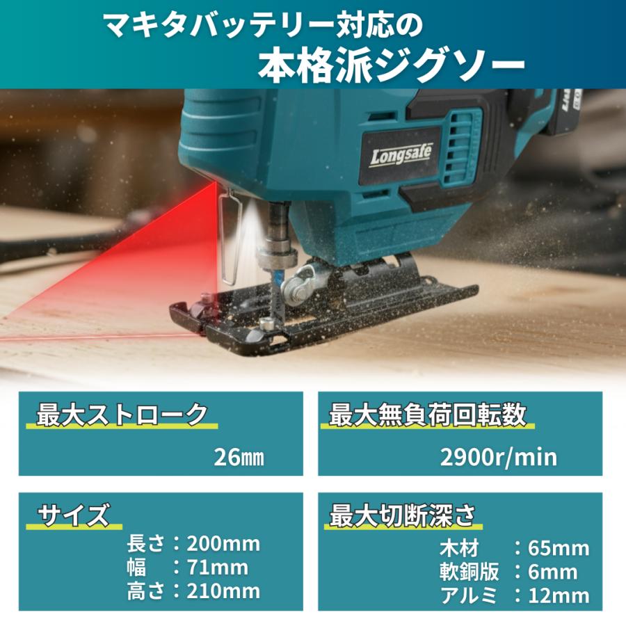 マキタ ジグソー Makita 互換 工具 電動ジグソー 電動のこぎり B Longsafe マキタ 互換品 充電式 ジグソー 工具 電動のこぎり 電動