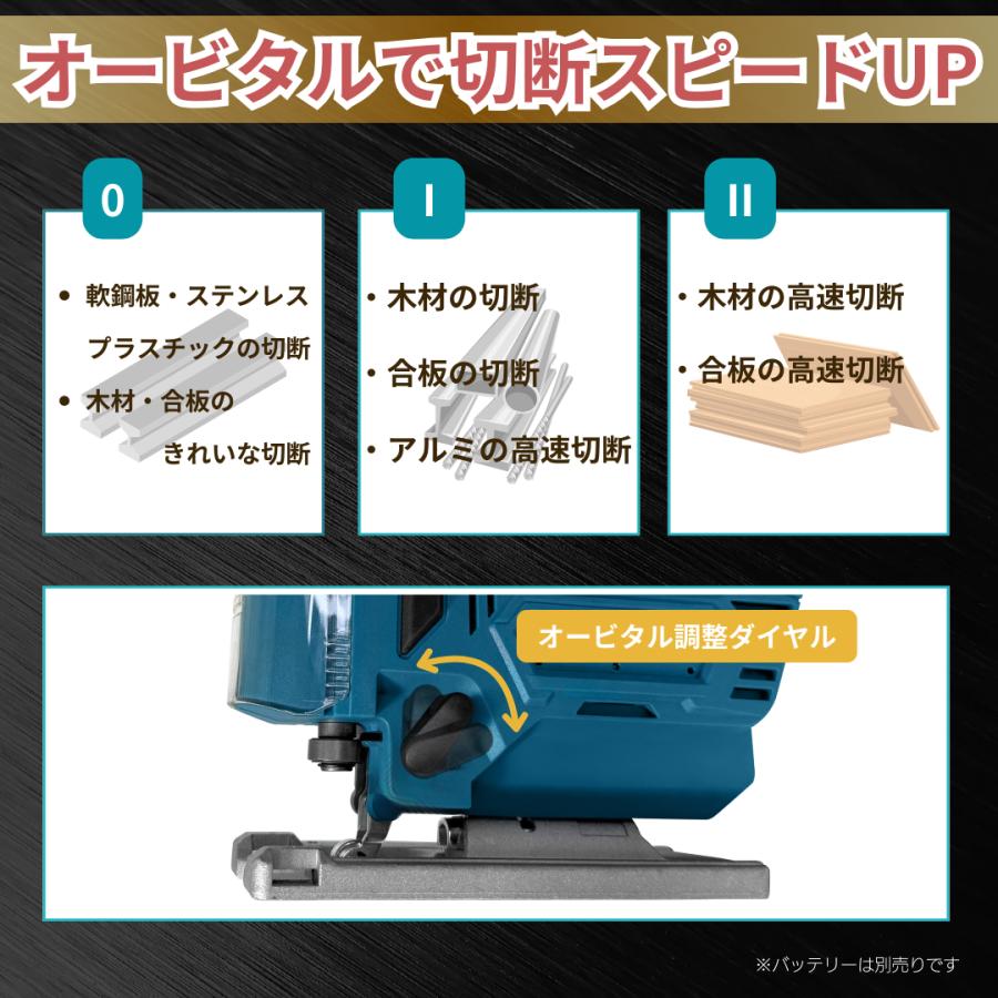 Longsafe マキタ 互換 充電式 ジグソー 工具 電動のこぎり 電動 Longsafe マキタ 互換 充電式 ジグソー 工具 電動のこぎり 電動