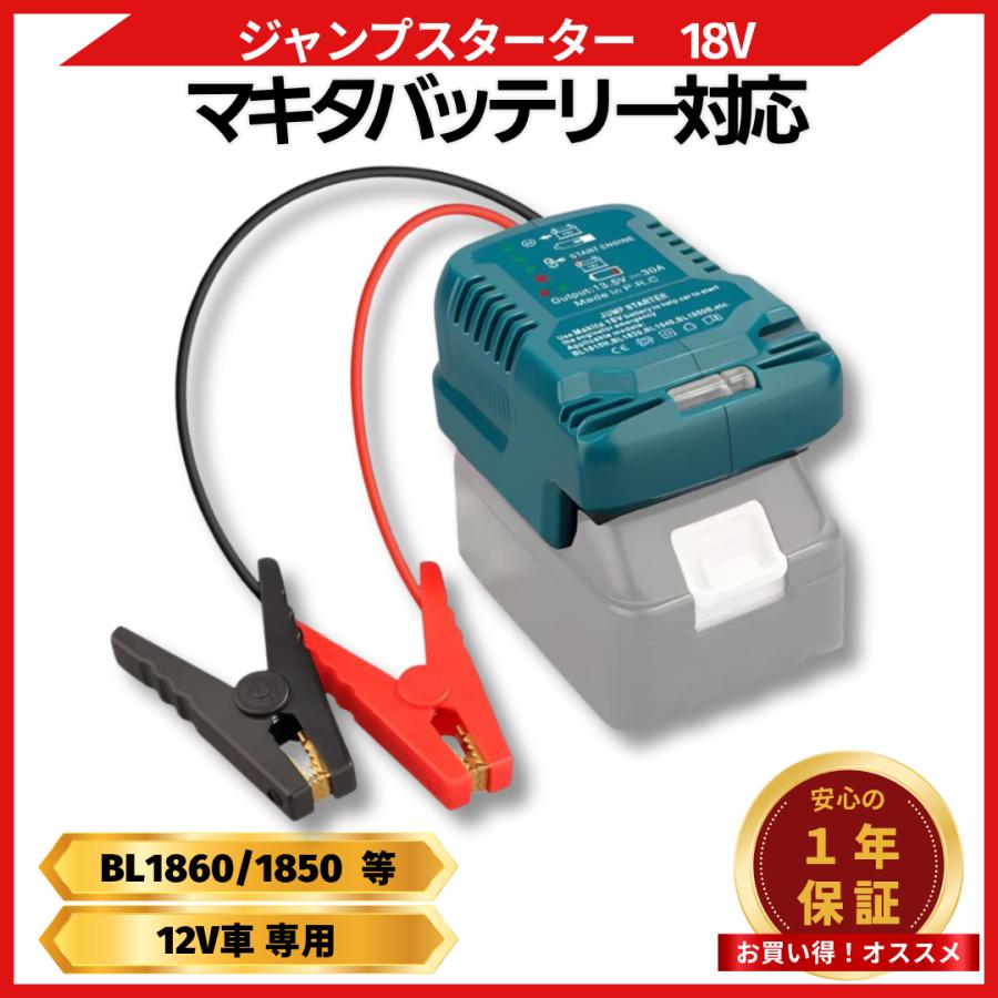 Longsafe マキタ 互換 ジャンプスターターアダプター 18V対応 12V 車用