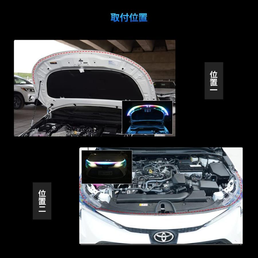 Longsafe シーケンシャル LEDテープライト Lサイズ 車 流れる LED RGB