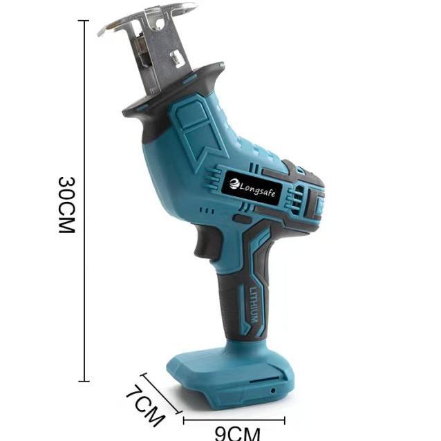 マキタ 互換 充電式 レシプロソー 電動のこぎり セーバーソー 生木用 木材 コードレス 18V 14.4V makita バッテリー 対応 金属用 超硬替刃4枚付 (RECI01-BL)｜nihon-s｜03