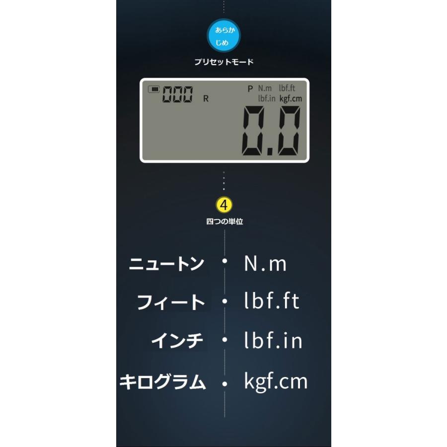 Longsafe デジタルトルクレンチ 1.8-60N デジタルミニレンチ