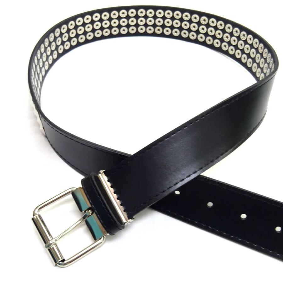 最終値下げ★chiiiibag★ベルト 日本製 約40mm カシメベルト No.849 3列 角ピラ 1015-00803