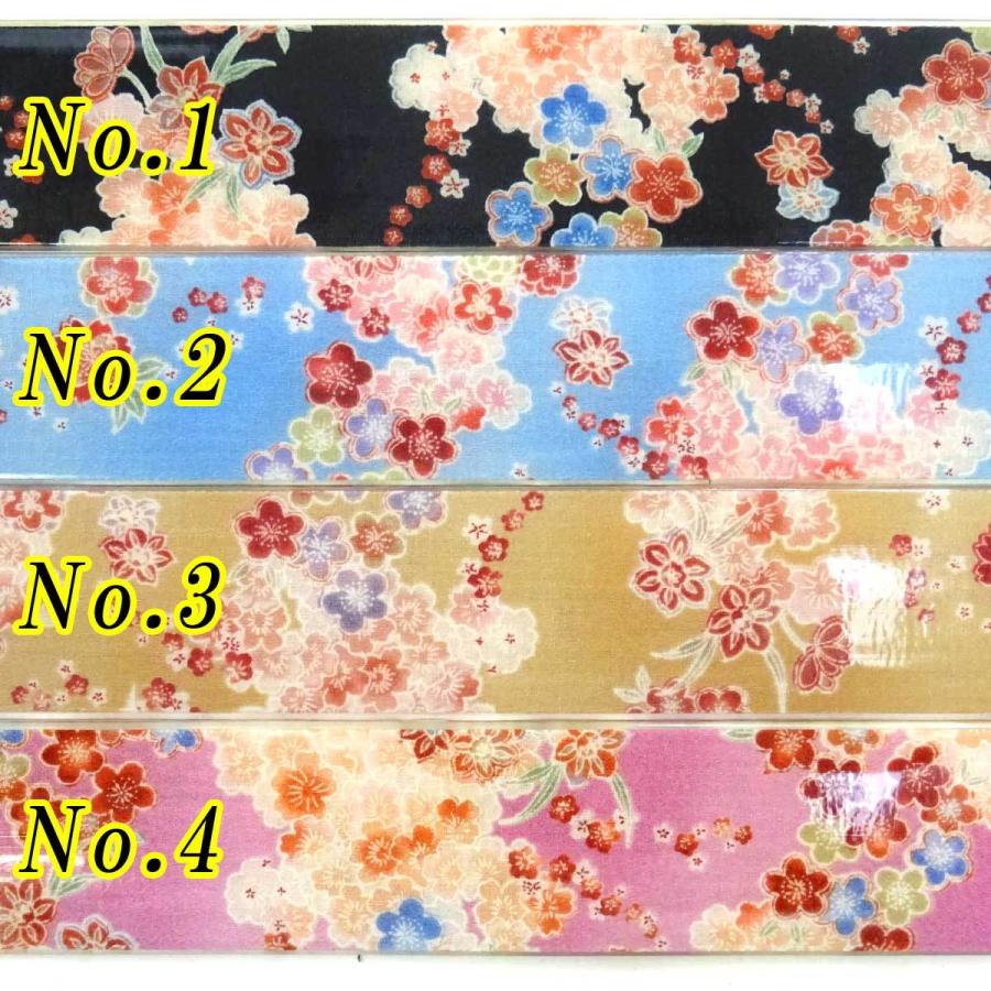 花柄ダイヤモンドパターン ベルト 日本製 約34mm帯 GI ガチャベルト 透明 クリアー 花柄 1021-00792