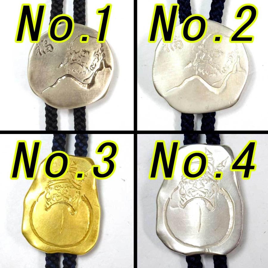 日本製 ループタイ ボロータイ ポーラータイ 正絹紐 片切彫打 2062