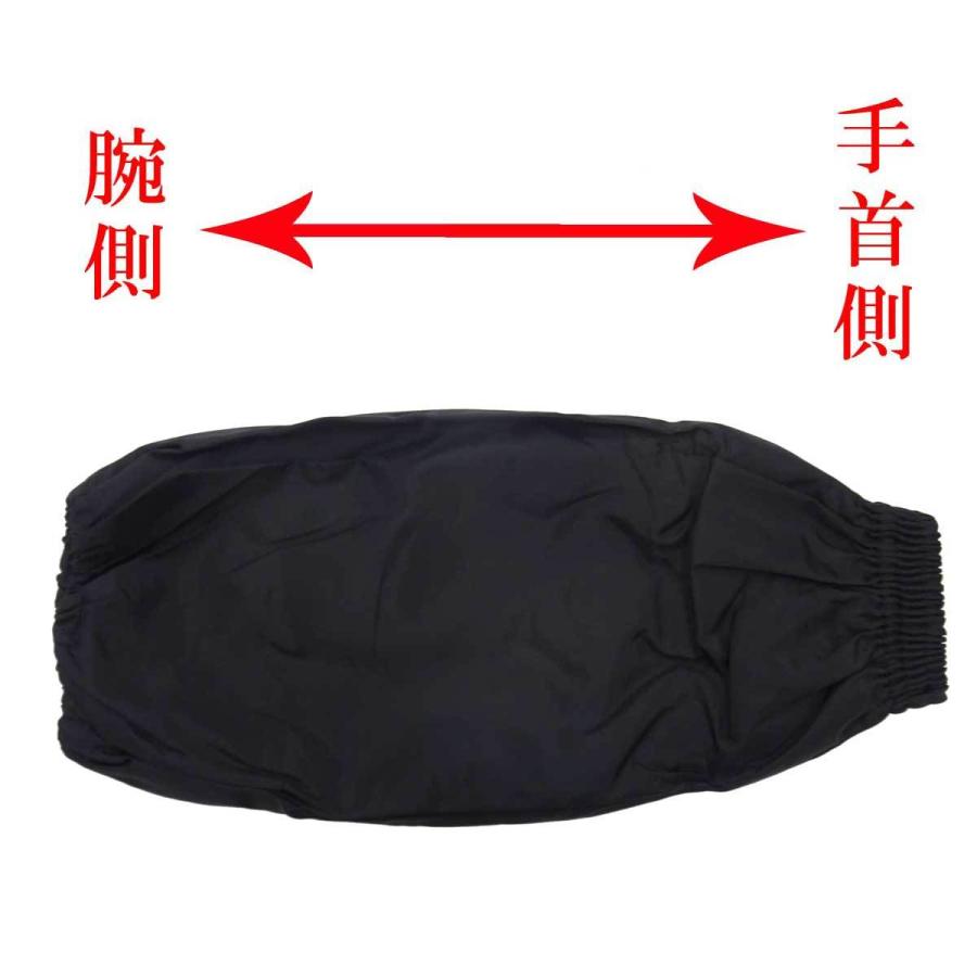 日本製 腕カバー アームカバー ナイロンタック No.1000 黒 4127-00201