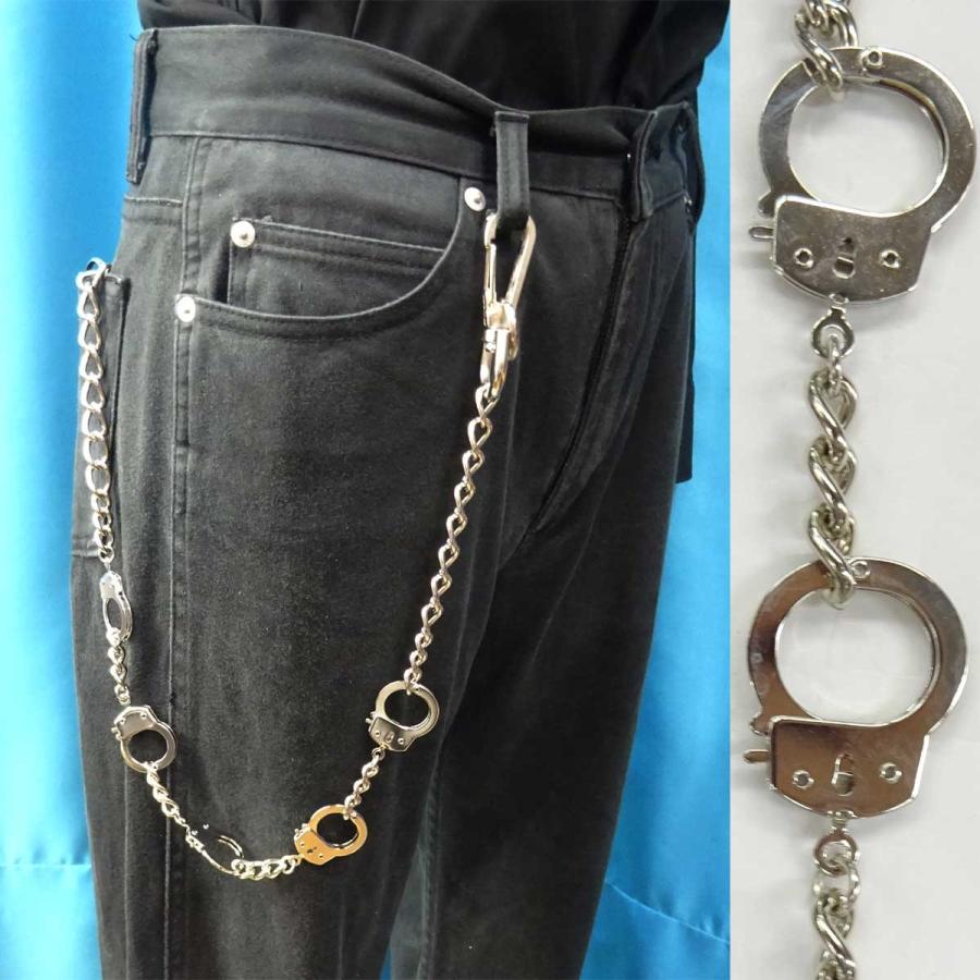 日本製 ウォレットチェーン 5連手錠 4203-00004 : 日本橋洋装雑貨店