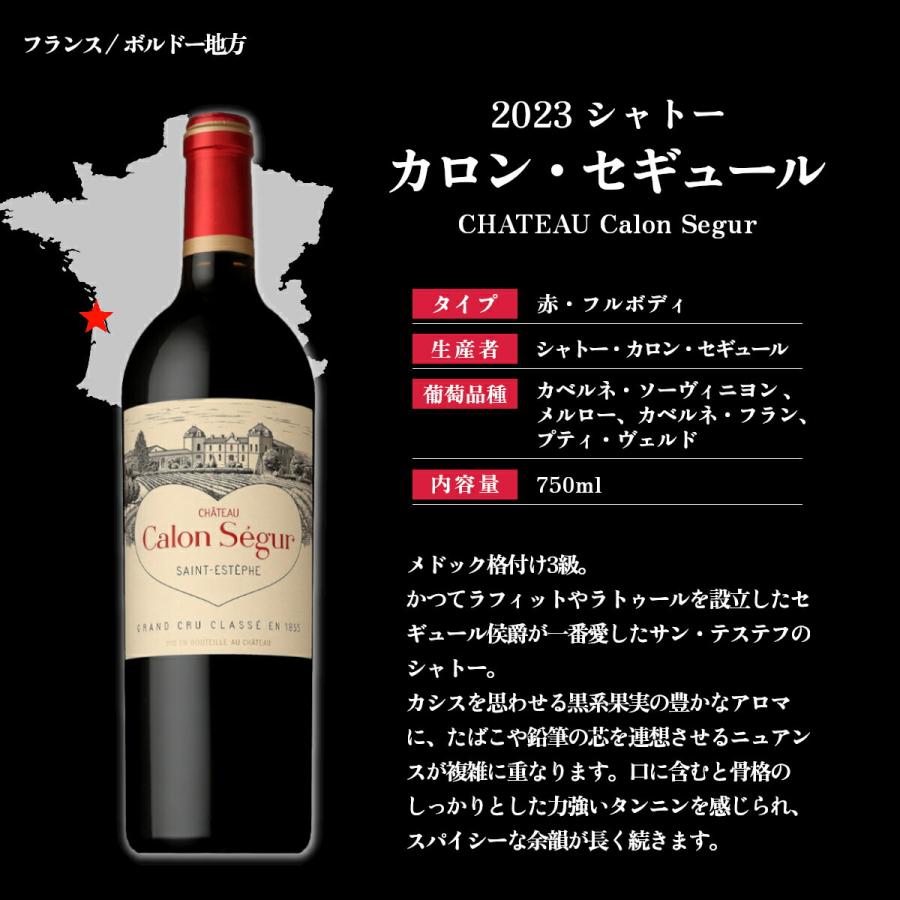 シャトー・カルボヌー＆カロン・セギュール セット 赤ワイン フルボディ フランス ボルドー 2023 シャトー カロン