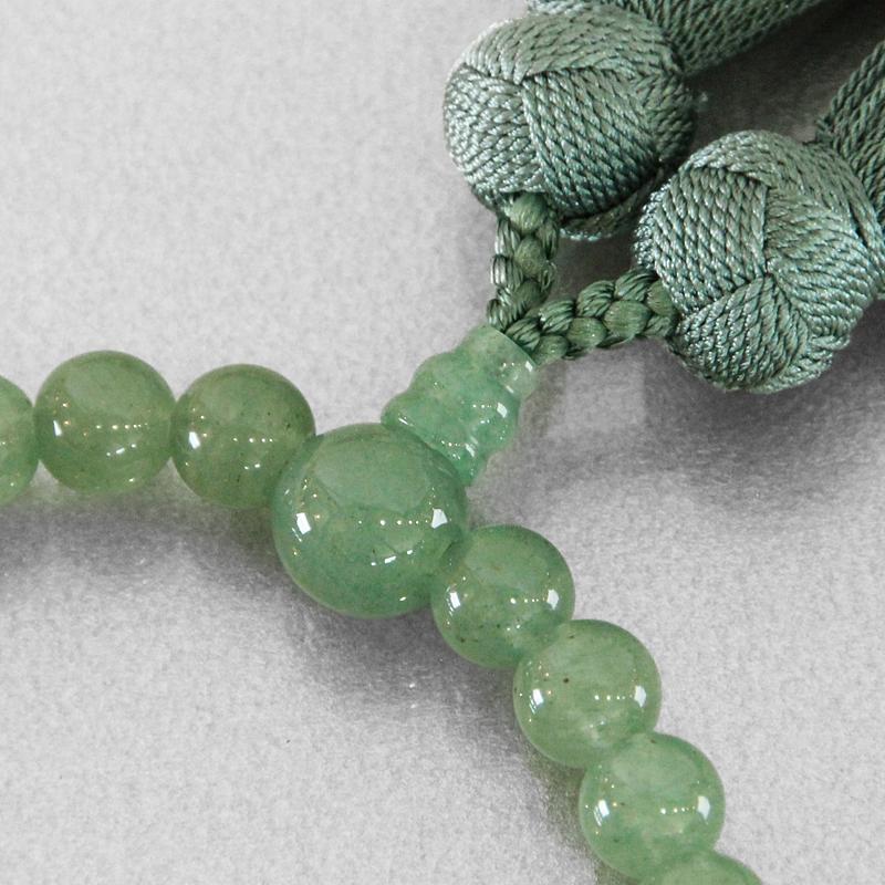 数珠 女性用 翡翠 正絹古都房付き : お仏壇の日本堂 - 通販 - Yahoo