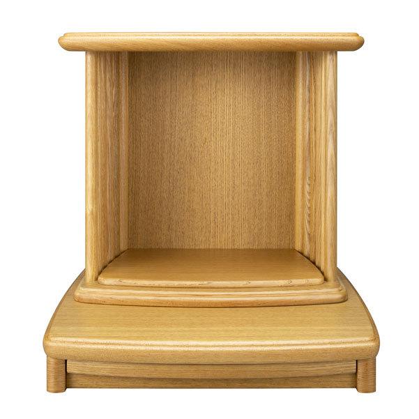 家具調仏壇 「供養ステージ ダンザ 小 タモ」 手元供養 遺骨の保管