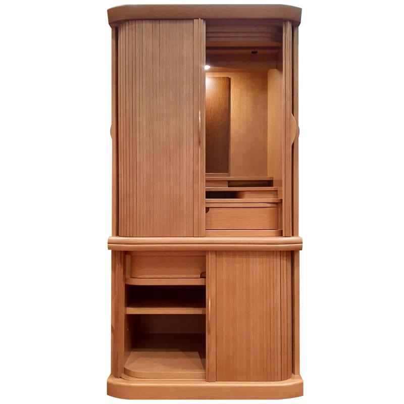 新品　家具調仏壇1300　台付　オーク材　ライト色　在庫限り　送料無料 全品ポイント10倍】家具調仏壇 仏壇 モダン「ファウラー ナラ ライト色