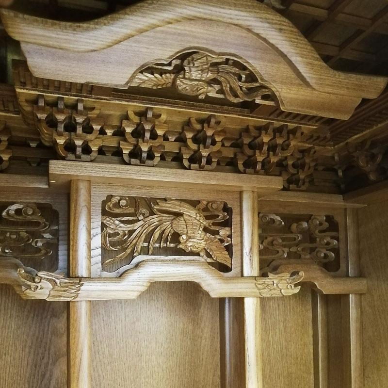 唐木仏壇 「立山 経机付」50/18号 唐木仏壇 モダン_8