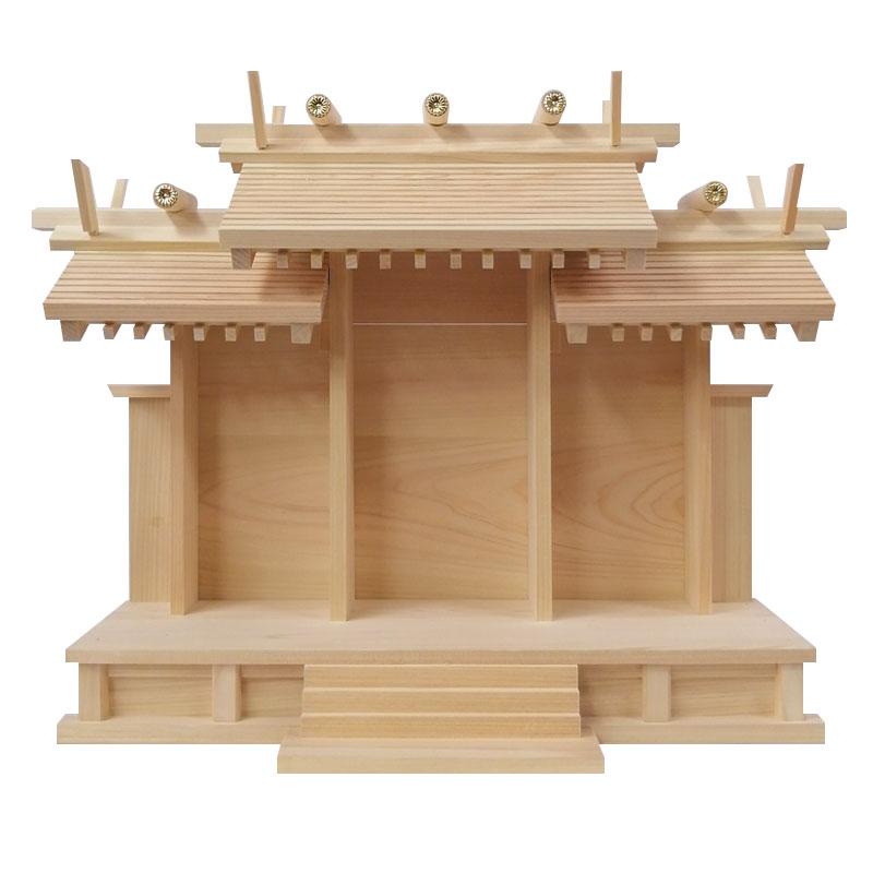 内宮 お宮 違い屋根 （神棚） 小サイズ : お仏壇の日本堂 - 通販