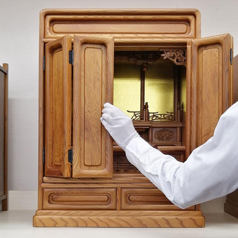 伝統工芸品 東京仏壇「屋久杉製ダルマ仏壇」23号 伝統工芸仏壇 : お