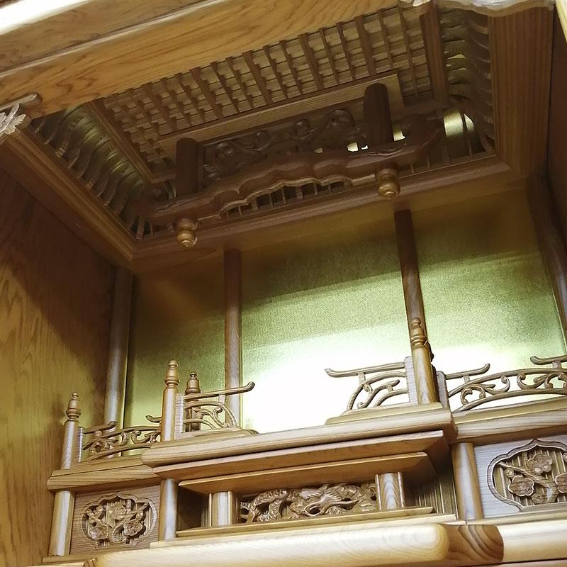 ポイント5倍】伝統工芸品 東京仏壇「屋久杉製ダルマ仏壇」23号 伝統
