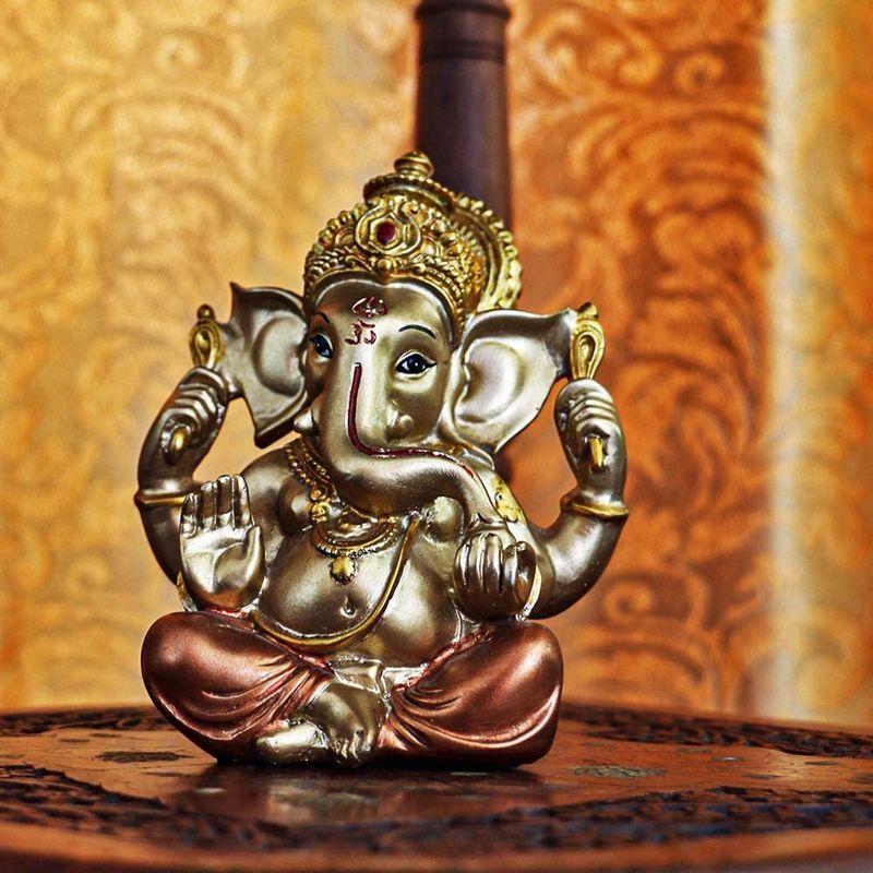 宅送 ヒンズー教神ガネーシャ神像 インドの象のブッダガネーシャ彫刻 インドのホームテンプル マンダールプージャアイテム インドの結婚式の返 オブジェ 置き物 Jarquifar Com