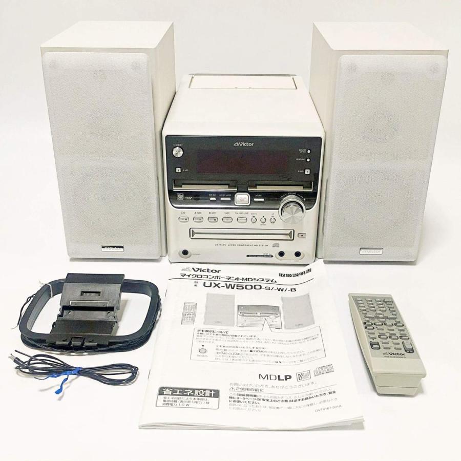 Victor ビクター ダブルMD/CD/カセット コンポ UX-W500(中古品