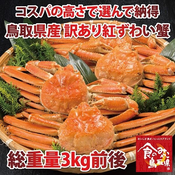 訳あり鳥取境港産天然紅ズワイガニ姿 茹で たっぷり約3kg 4枚 8枚程度 かに カニ 蟹 Benizuwai 3 日本海市場 通販 Yahoo ショッピング