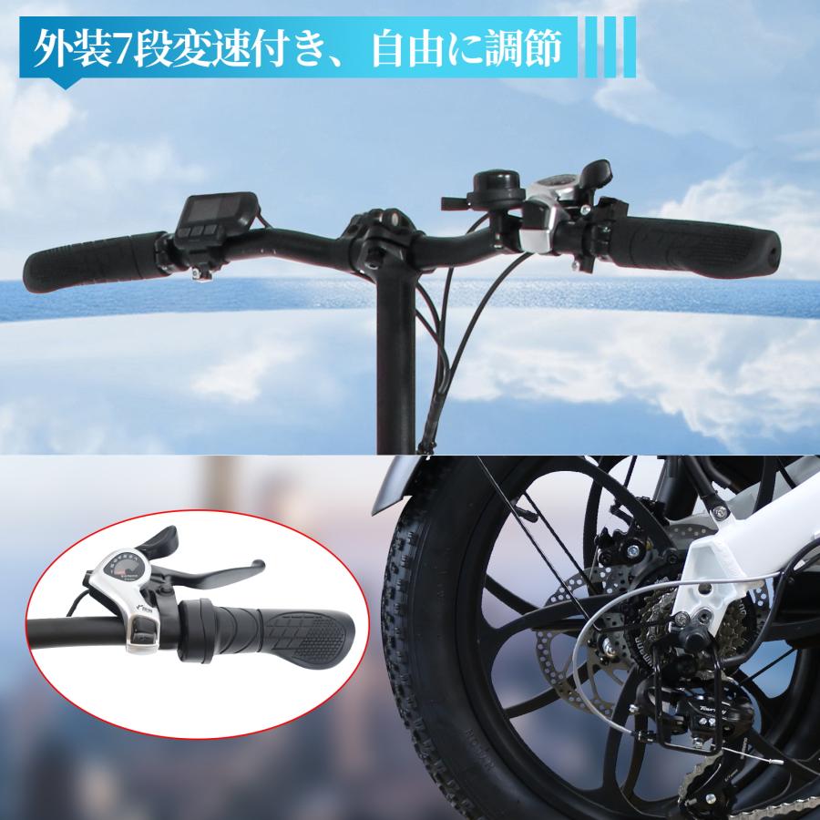 FLYFISH 20インチ アシスト自転車 免許不要 電動アシスト自転車 E-bike