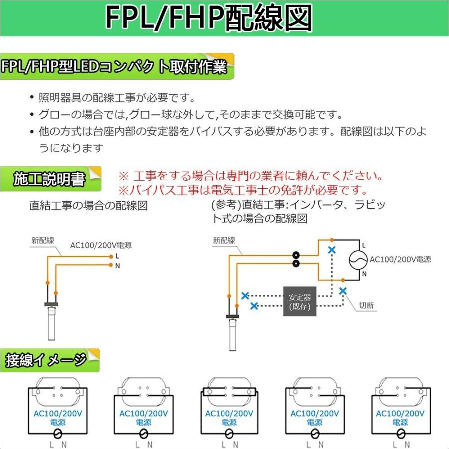 社内用 蛍光灯一式 役10セット FPL27形代替用/FPL27EX-D LEDツイン蛍光灯 LEDコンパクト蛍光灯 口金