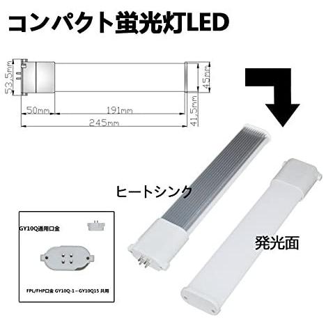 コンパクト蛍光灯（FPL27EX-D）代替 グロー式工事不要 LEDFPL27形