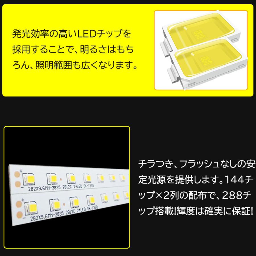 逆富士型 LEDベースライト LED発光部+器具本体 長さ1250・幅70・高さ