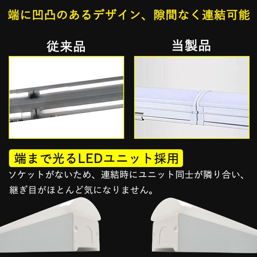 逆富士型 LEDベースライト LED発光部+器具本体 長さ1250・幅70・高さ
