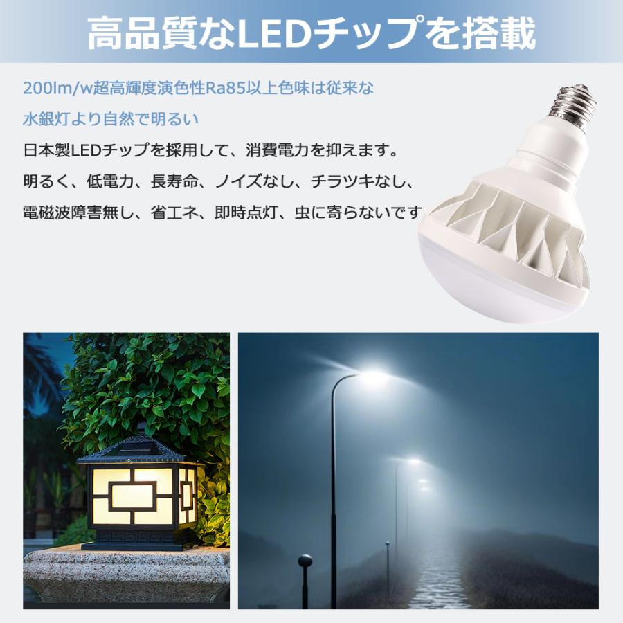 20個セット バラストレス水銀灯 50W PAR56 500W相当 E39 電球色 白色