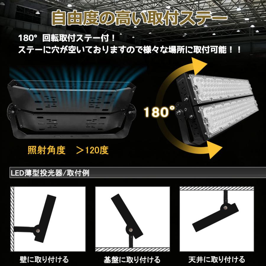 LED投光器 作業灯 600W 6000W相当 防水 LEDライト 灯光器 省エネ 長