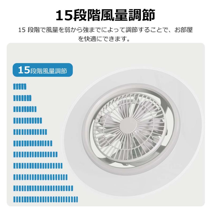 LEDライト シーリングファン 自動首振り 12畳 14畳 10000lm 風量調節
