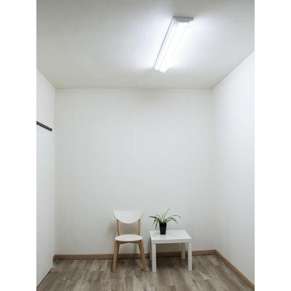 5本 天井直付 LEDベースライト【昼白色5000K】LED逆富士40W型2灯式相当 器具一体型 50W 8000LM  LED蛍光灯器具  逆富士発光部交換可能 逆富士形の画像