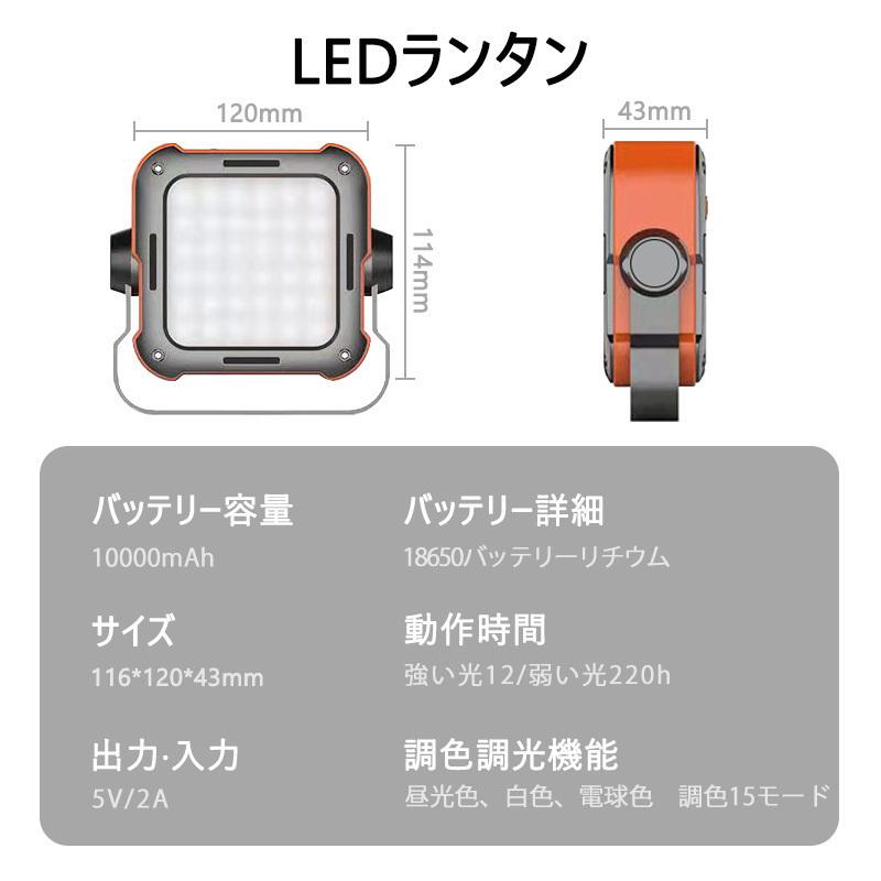 LEDランタン ライト USB充電 モバイルバッテリー機能 最大760ルーメン