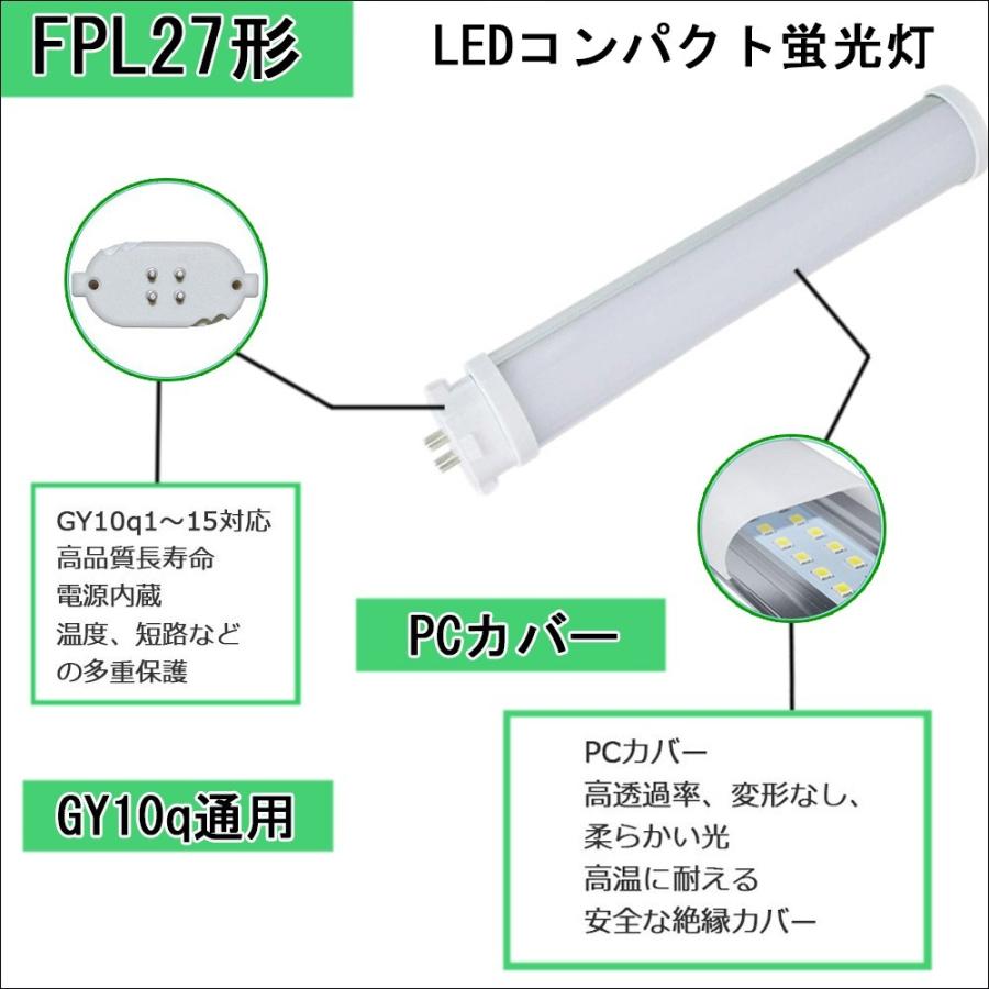 FPL27W形 LEDコンパクト形蛍光灯 FHP23W形 hfツイン 代替用LED蛍光灯