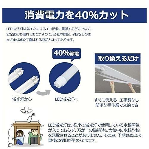 直管型ledランプ 40w形 120cm ledベースライト 口金G13 20w ledに