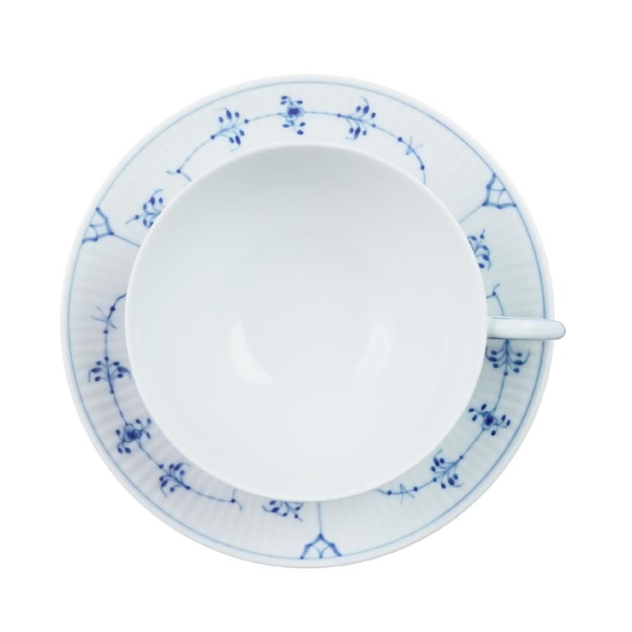 ロイヤルコペンハーゲン ブルーフルーテッド プレイン スープカップ&ソーサー① ROYAL COPENHAGEN - ロイヤルコペンハーゲン ブルーフルーテッド