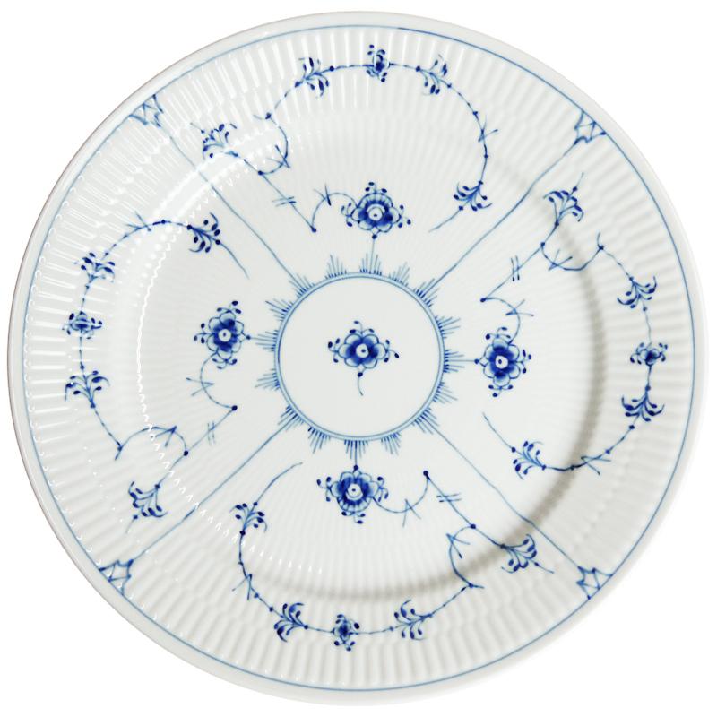 ロイヤルコペンハーゲン ブルーブルーテッド プレイン プレート 27cm ブルーフルーテッド プレイン ディーププレート 27cm|ロイヤル