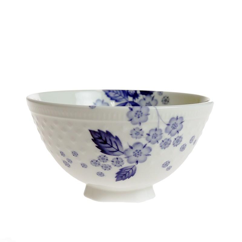 ウェッジウッドストロベリー ブルーム インディゴ ライスボウル[M]