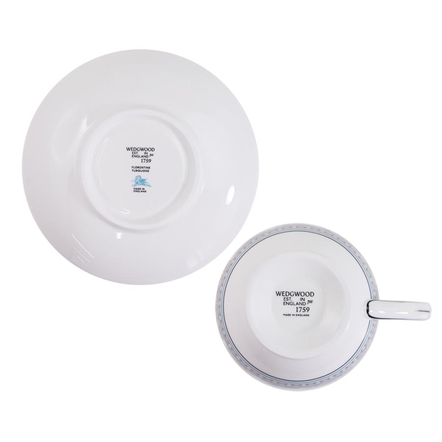 並行輸入品 ウェッジウッド フロレンティーンターコイズ ティーカップ＆ソーサー リー NEWの画像