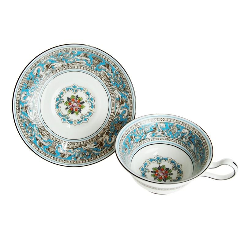 245/未使用 ウェッジウッド フロレンティーン ターコイズ トリオ ペアセット WEDGWOOD（ウェッジウッド） 並行輸入品 フロレンティーンターコイズ