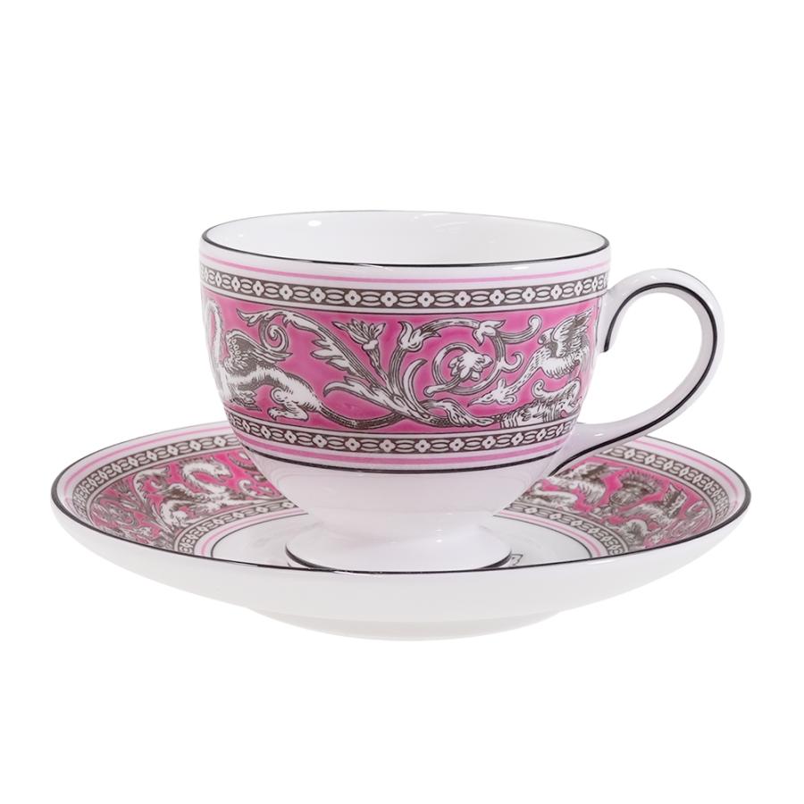 希少/未使用 ウェッジウッド 27cmプレート2枚 フロレンティーン ピンク WEDGWOOD（ウェッジウッド） 並行輸入品 フロレンティーンフューシャ