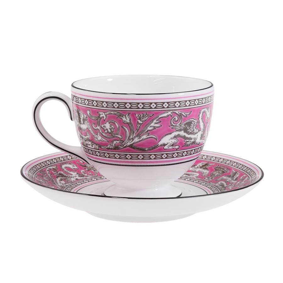 希少/未使用 ウェッジウッド フロレンティーン ピンク 27cmプレート×2枚 WEDGWOOD（ウェッジウッド） 並行輸入品 フロレンティーンフューシャ