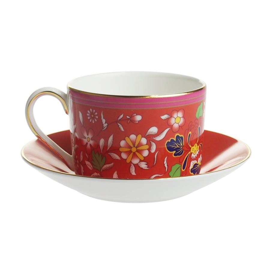 新品ウェッジウッド ワンダーラスト クリムゾンジュエル カメリアプ ティーボウル ワンダーラスト クリムゾン ジュエル ティーボウル|WEDGWOOD公式