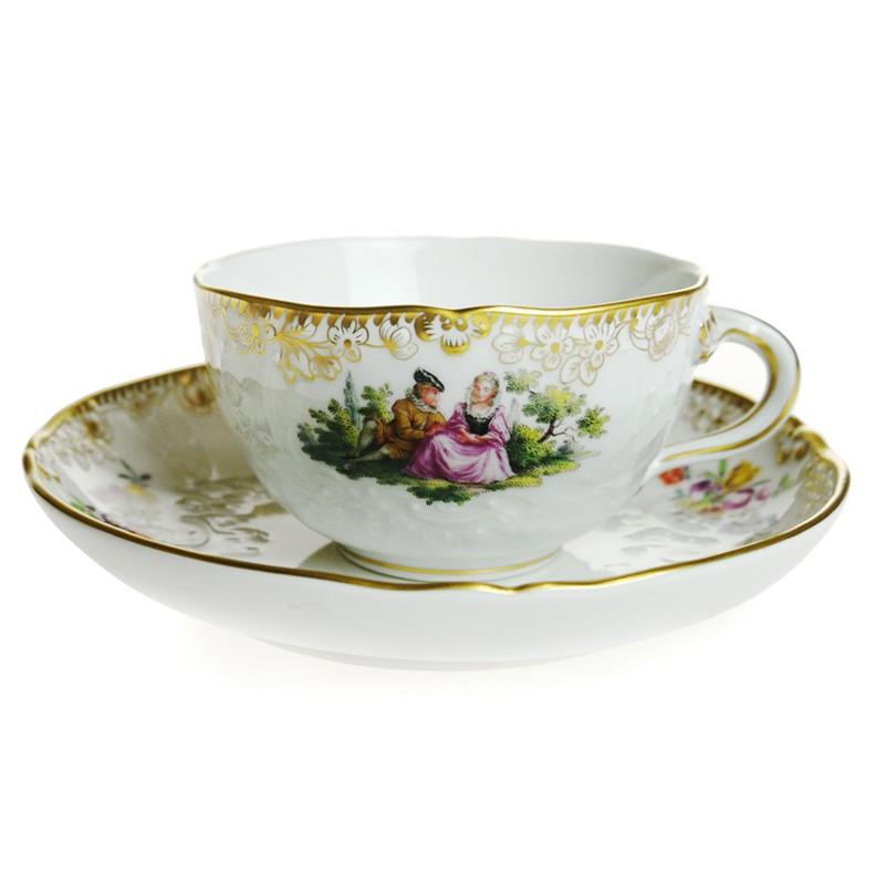 マイセン (Meissen) ワトー 270324 ティーカップ＆ソーサー 03633 : 044235 : 輸入ブランド洋食器専門店2本の剣 -  通販 - Yahoo!ショッピング