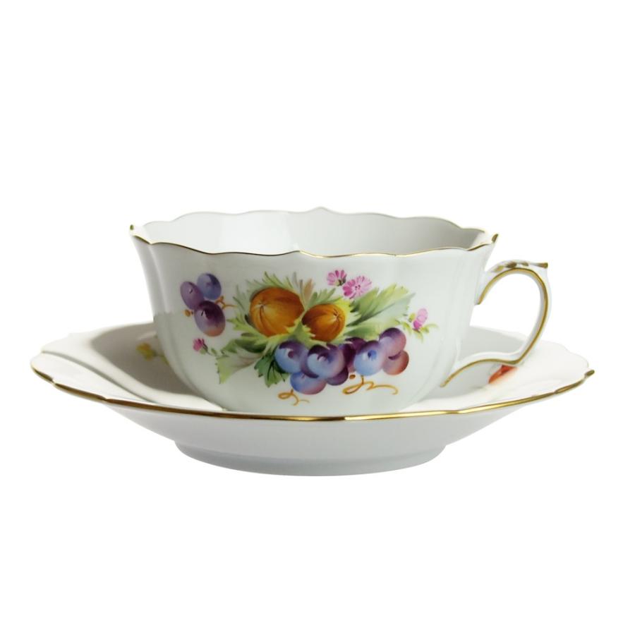 マイセン (Meissen) フルーツ ティーカップ&ソーサー 240210 マイセン (Meissen) フルーツ ティーカップ&ソーサー 240210