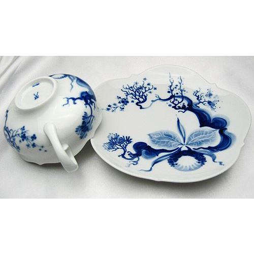 美品 マイセン ブルーオーキッド ティーカップ＆ソーサー 2客セット Meissen 札幌 中央区 マイセン ブルーオーキッド コーヒーカップ＆ソーサー 824001/23582