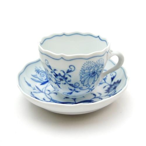 柔らかい マイセン Meissen ブルーオニオン コーヒーカップ ソーサー モカ 新版 Www Thedailyspud Com